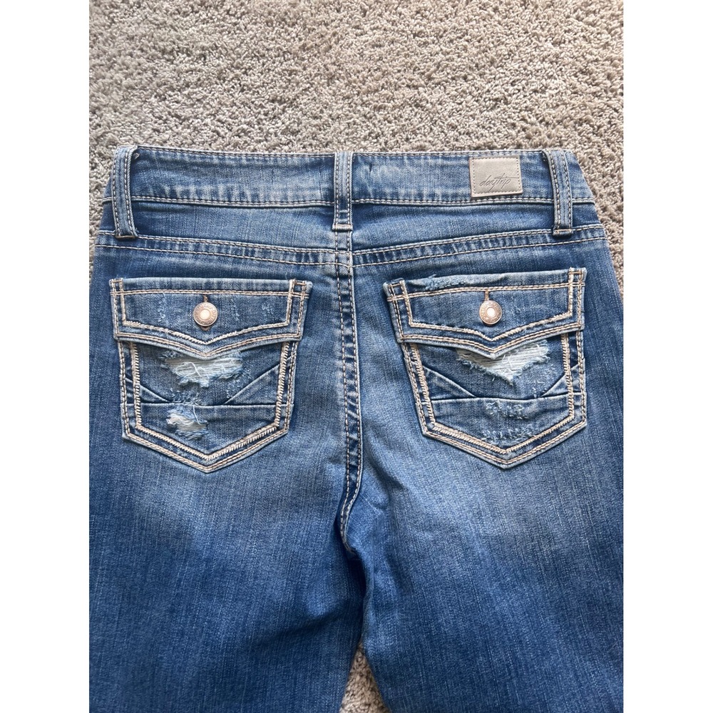 Daytrip Virgo Tailored Boot Jeans Womens 28XXL Blue Distressed - Picture 5 of 8